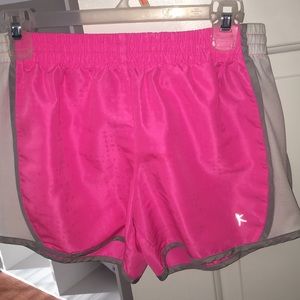 pink athletic shorts